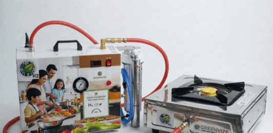 Водородная кухонная плита может проработать шесть часов на 100 г воды