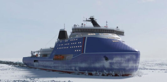 Спуск на воду самого мощного в мире ледокола «Россия» запланирован на март 2028 года