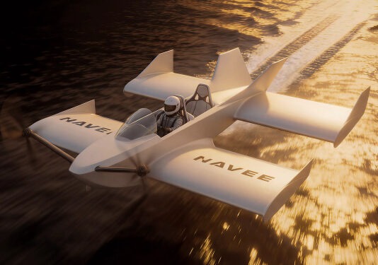 Navee показала первый потребительский экраноплан WaveFly 5X