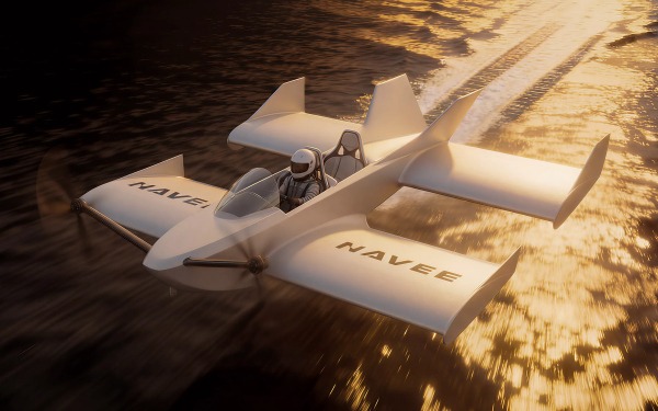 Navee показала первый потребительский экраноплан WaveFly 5X