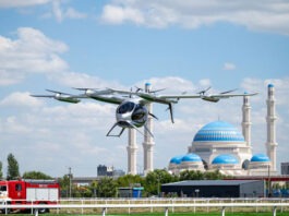 В Казахстане прошел показательный полет беспилотного аэротакси