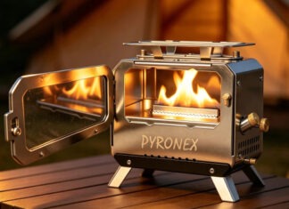 Компактная печь Pyronex заменит плиту, обогреватель и фонарь