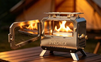 Компактная печь Pyronex заменит плиту, обогреватель и фонарь