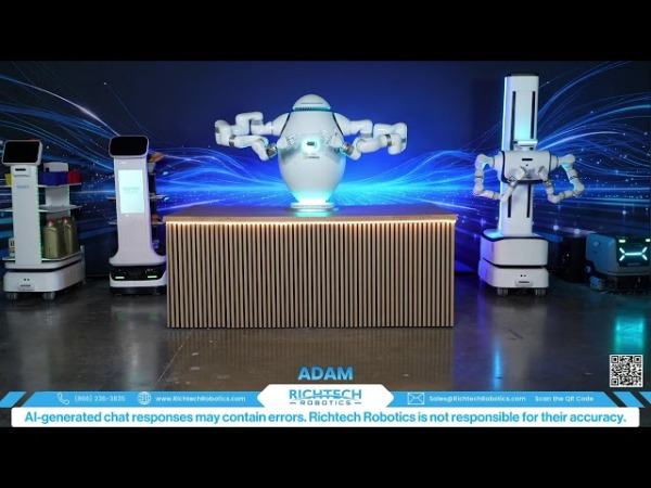 Любой желающий может пообщаться с роботом ADAM, который стримит в режиме 24/7