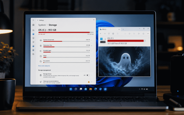 Новая ошибка заставляет Windows 11 занимать более 500 ГБ на диске