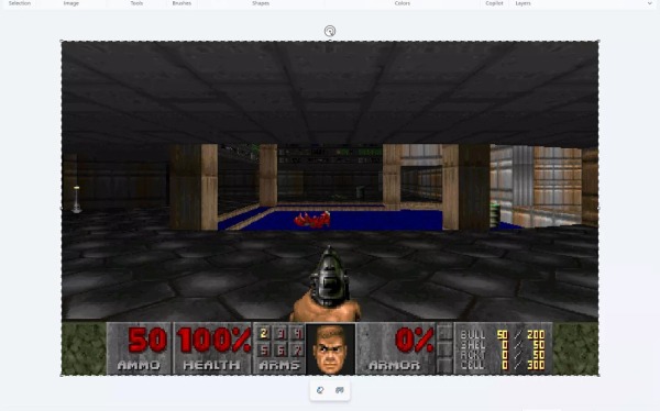 Легендарный Doom запустили в графическом редакторе MS Paint