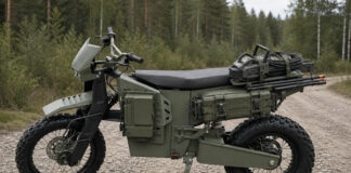 Тактический электромотоцикл Dispatch доставит тяжелый груз на расстояние до 200 км