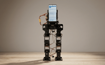 Смартфон стал вычислительным центром двуногого робота PhoneBot