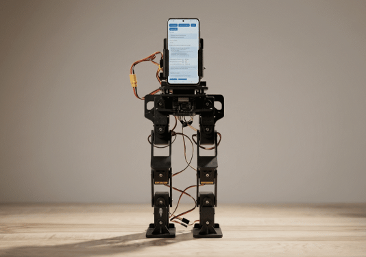 Смартфон стал вычислительным центром двуногого робота PhoneBot