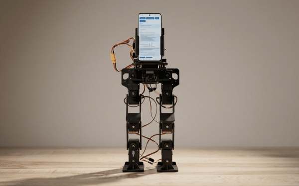 Смартфон стал вычислительным центром двуногого робота PhoneBot