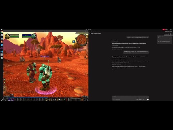 ИИ GPT-6 Astra успешно играет в World of Warcraft, не глядя в экран