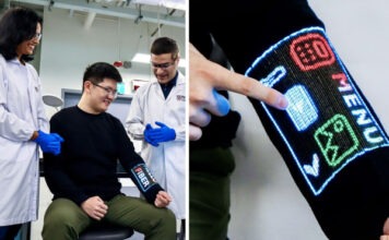 Ученые из Сингапура первыми в мире встроили в одежду полноценный тачскрин